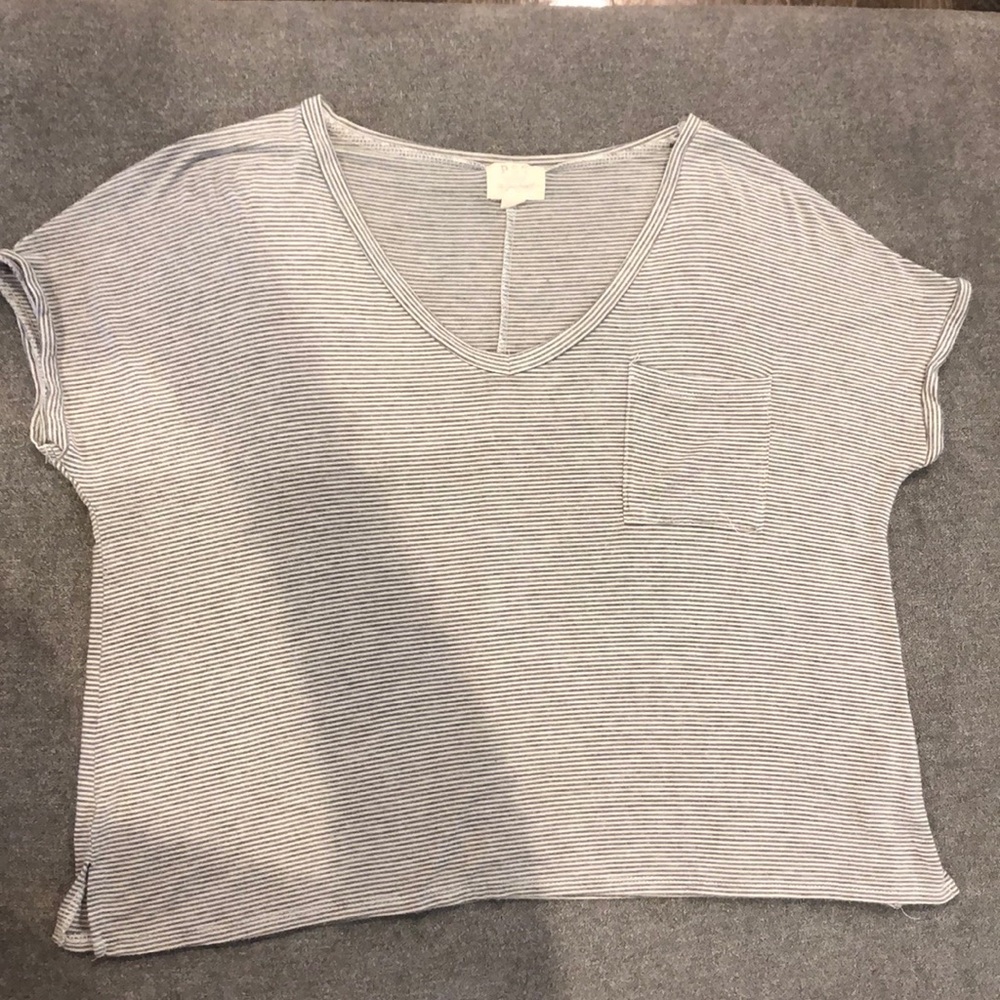 Short Striped Ultra Soft Short Tee